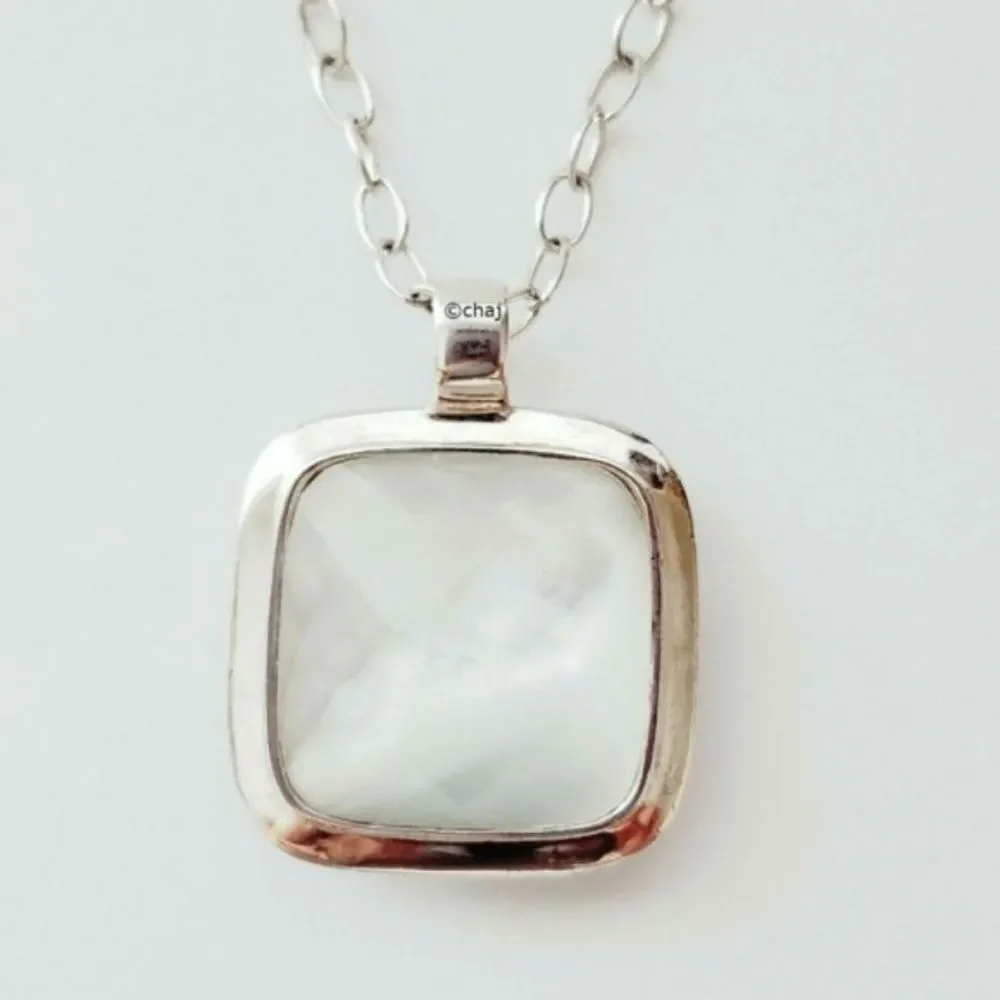 Anthology Sterling Silver Turquoise Quartz Reversible Necklace